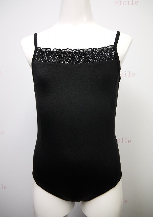 kids CAPEZIO ラメフリルキャミソールレオタード 11495C