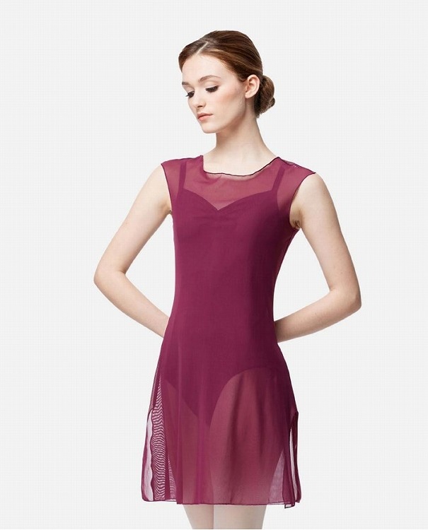 【LULLI Dancewear】　メッシュタンクドレス　“Kristeen”