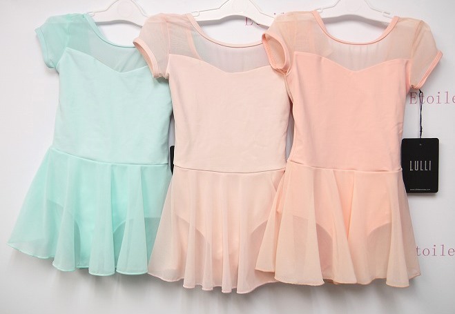 【LULLI Dancewear】　キャップスリーブドレスレオタード　“Stacey”