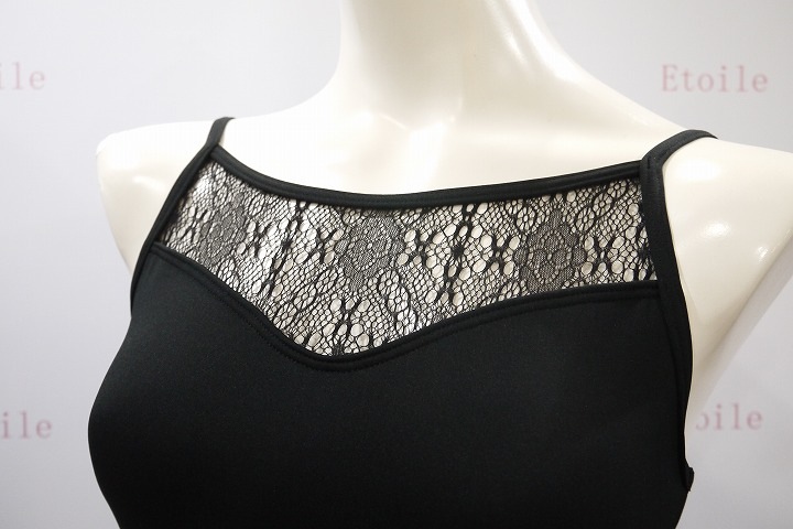 【新色】　VIDA【吸汗速乾/UPF50/サラカラ生地】 　レースキャミソールレオタード　雪乃/YUKINO