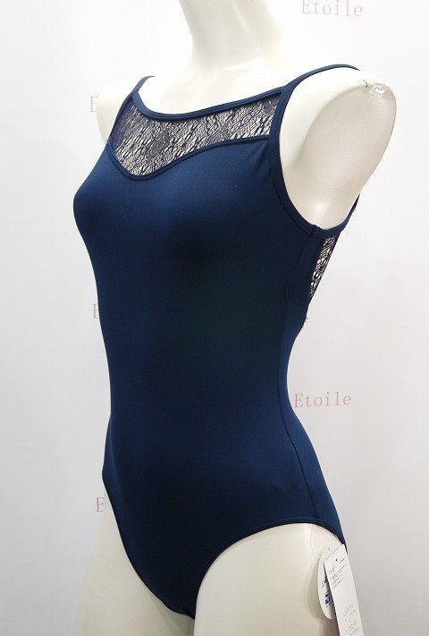 【新色】　VIDA【吸汗速乾/UPF50/サラカラ生地】 　レースキャミソールレオタード　雪乃/YUKINO