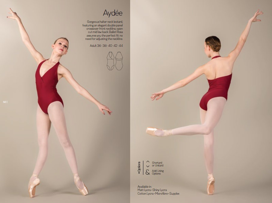 【お好きなカラーで作製いたします】Ballet Rosa ホルターネックレオタード　AYDEE