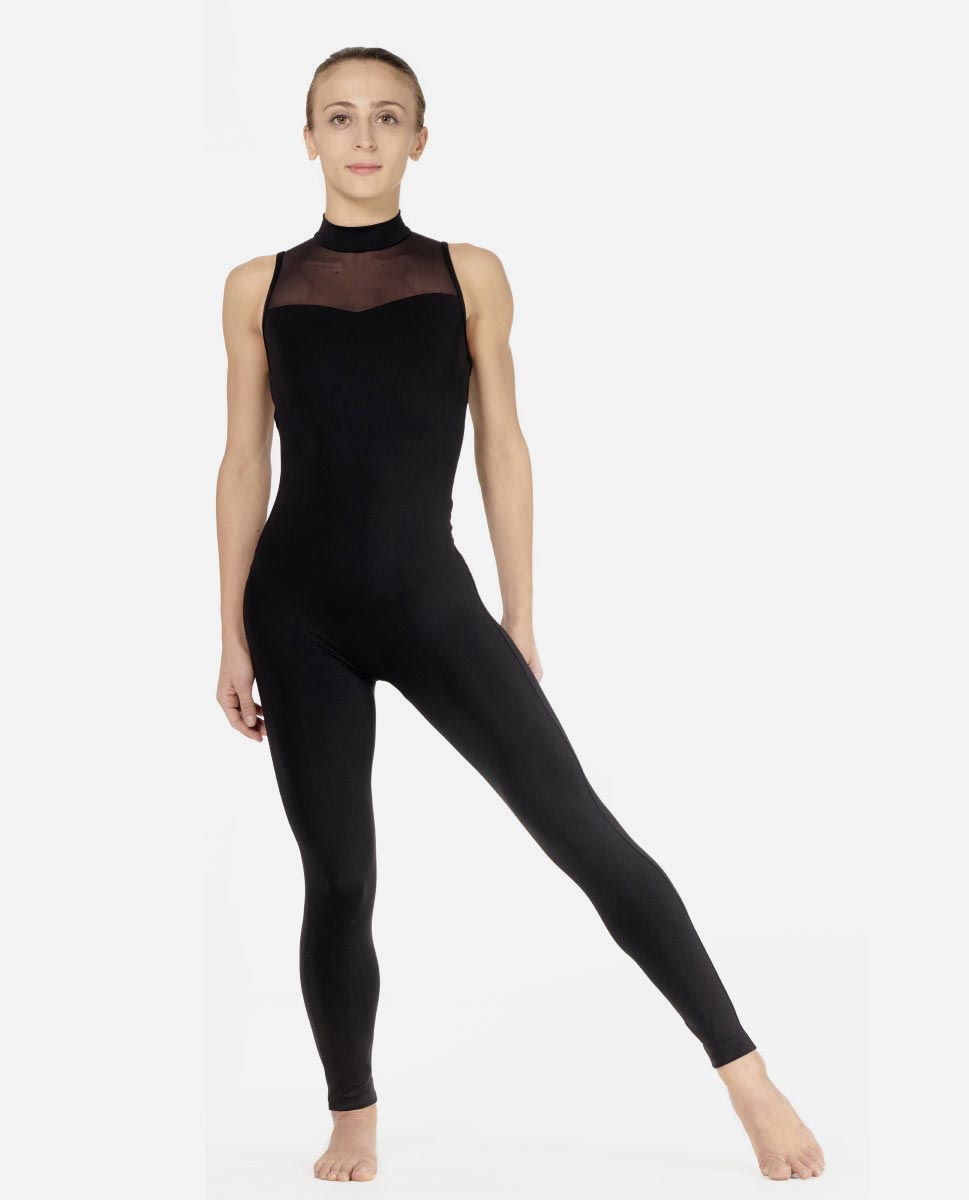 【LULLI Dancewear】　メッシュハイネックユニタード　“Rachael”