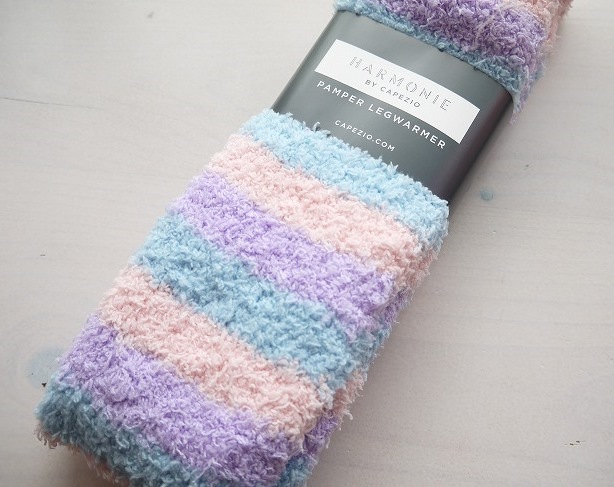 【ストライプ/3色】CAPEZIO/HARMONIE　 ひざ上丈・ふわもこレッグウォーマー CK10985W