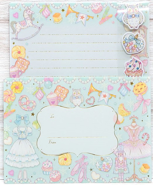 たけいみき　レターセット　【くるみ割り人形】