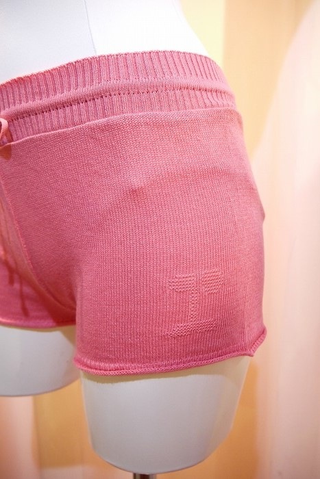 Kids/大人S～M　 repetto ジャガードロゴニットショートパンツ　DE672