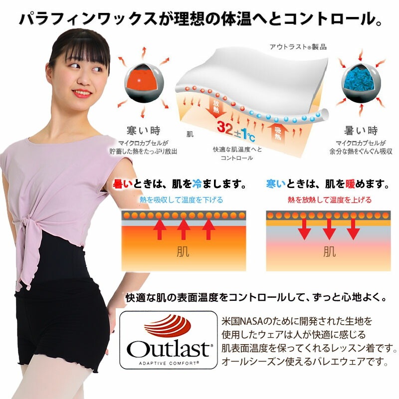 夢の新素材!アウトラスト・パピヨントップス