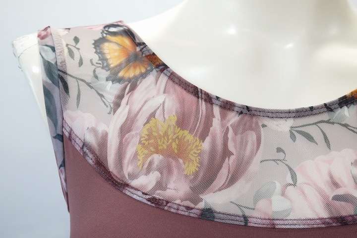 【エトワール限定 HolidayCollection】Ainsliewear メッシュタンクレオタード 156BB　Butterfly Bloom