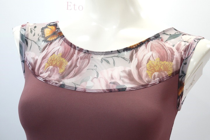 【エトワール限定 HolidayCollection】Ainsliewear メッシュタンクレオタード 156BB　Butterfly Bloom