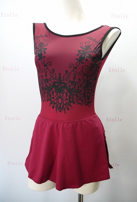 ＜特注/メーカーお取り寄せ＞【BalletRosa】　リバーシブルレースプリントレオタード　MICHON