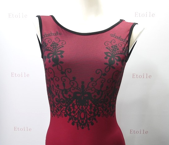 ＜特注/メーカーお取り寄せ＞【BalletRosa】　リバーシブルレースプリントレオタード　MICHON