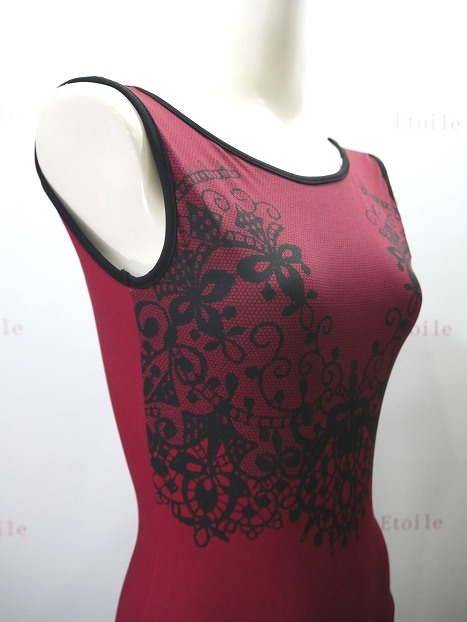 ＜特注/メーカーお取り寄せ＞【BalletRosa】　リバーシブルレースプリントレオタード　MICHON