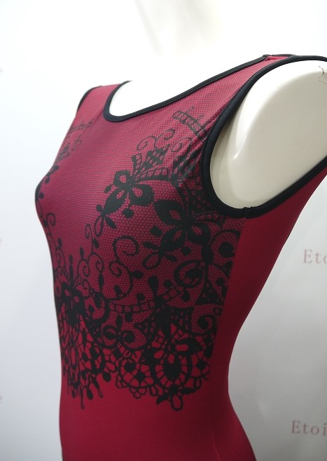 ＜特注/メーカーお取り寄せ＞【BalletRosa】　リバーシブルレースプリントレオタード　MICHON