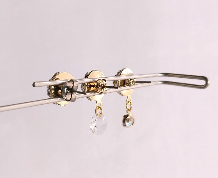 ～Atelier Petite Rose～　スワロフスキーピアス　“Aurora/Sugar plum”