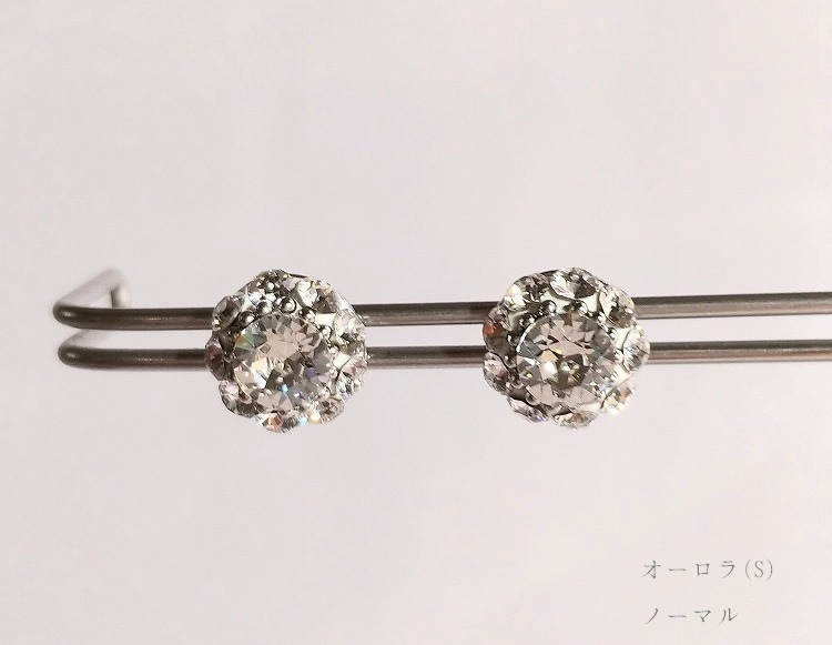 ～Atelier Petite Rose～　スワロフスキーピアス　“Aurora/Sugar plum”