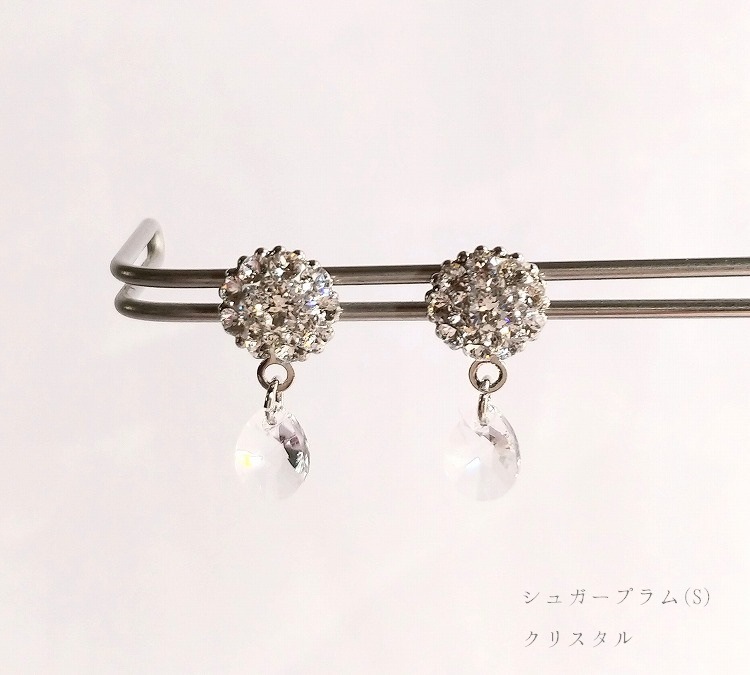 ～Atelier Petite Rose～　スワロフスキーピアス　“Aurora/Sugar plum”