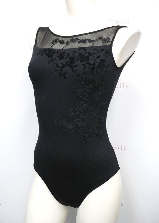 【未使用】BODILE　限定版　フロッキーフラワー　レオタード　黒　＊　バレエ 楽天市場】＼Lineお友達いつでも300円OFFクーポン／【DANSE DE