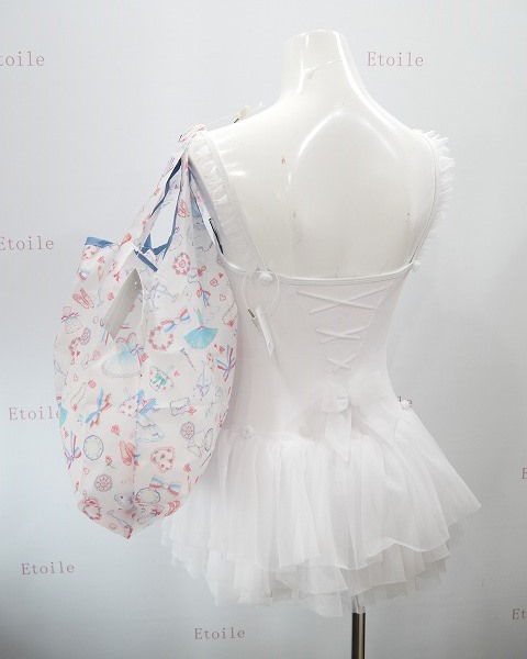 たけいみき バレエ柄エコバッグ