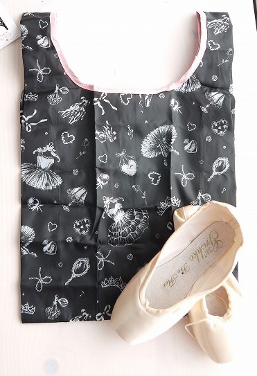 たけいみき バレエ柄エコバッグ