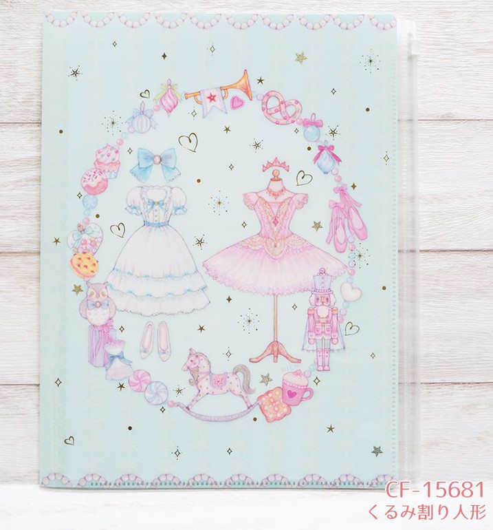 たけいみき　A4クリアファイル　ジッパー付き/6ポケット　【2柄】