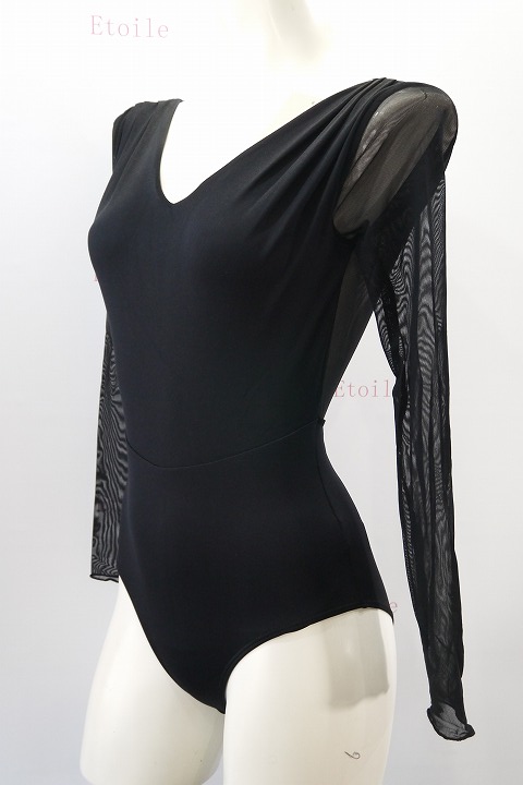 【Ballet Rosa】 メッシュロングスリーブレオタード SHIRLEY