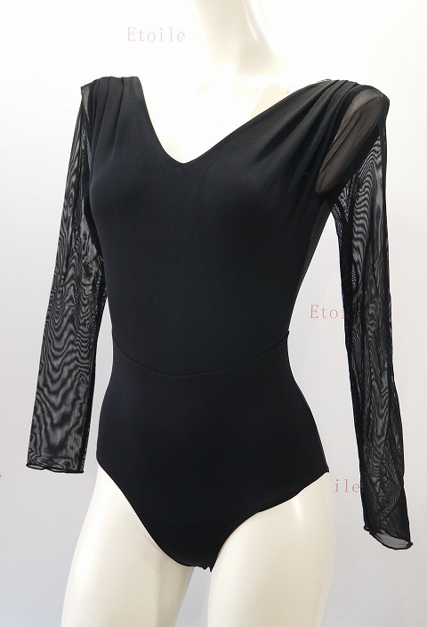 【Ballet Rosa】 メッシュロングスリーブレオタード SHIRLEY