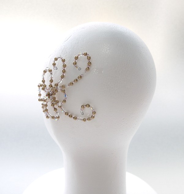 オーダー製作～Atelier Petite Rose ～　お花のサイドパーツ【2個セット】