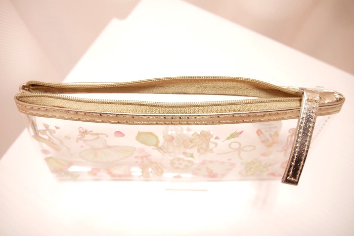 たけいみき　クリアスリムポーチ　エトワール柄