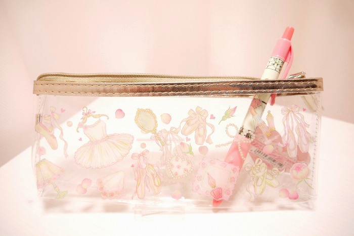 たけいみき　クリアスリムポーチ　エトワール柄