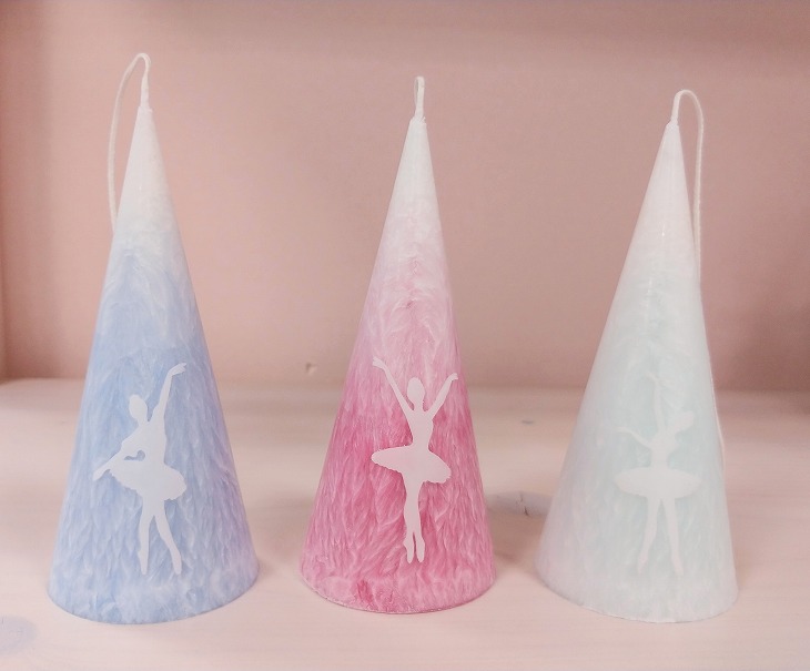 ～Atelier Petite Rose～　雪の精　バレリーナレースキャンドル