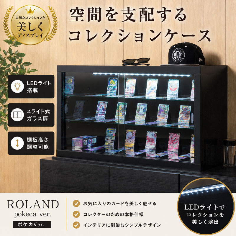 ROLAND】pokecaver. トレーディングカードゲームディスプレイ ブラック