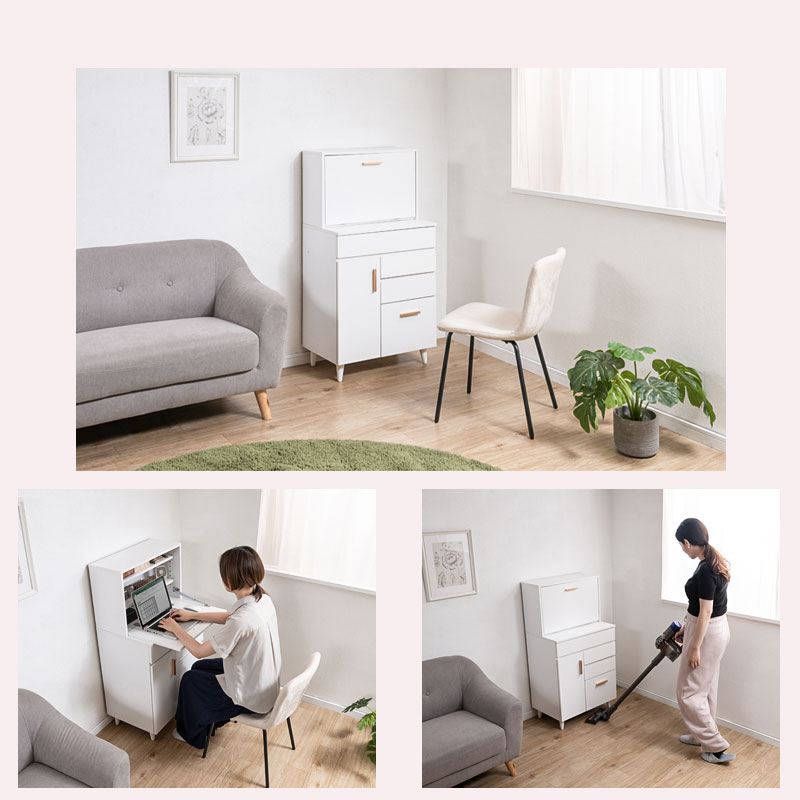 ��BLOOM DESK�� ��60 ����40 �ۥ磻�� �ɥ�å��� �ǥ��� ��Ǽ ���󥻥���դ� ������ PC�ǥ��� �ʥ��ڡ��� ����� ������ �����Ф��դ� �ᥤ����Ǽ ���롼�� ������ ���� ������� �� ���Ф� ����ӥͥå� ���� ����ǥ���