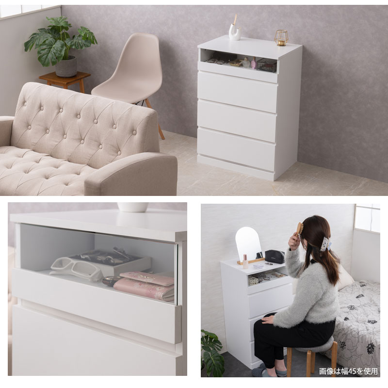 WHITE LIVۥåȥ硼 ʥ饤ɥ졼դ60cm ϥ   ۥ磻 եӡ 饹硼 Ǽê   Ǽ ýڡ꡼Ǽ fy-0139