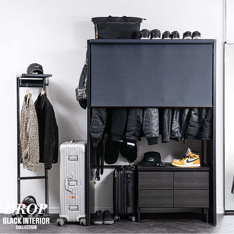 ��drop�� ����������륹���꡼���դ���ɥ����� ���С�����125cm �֥�å� ���������å� �ϥ󥬡���å� ��� ������� ���С��դ� �� ������ �Ϥ󤬡���ä� �ߥ꥿�꡼ ����� �֥�å�����ƥꥢ jj54-119-120