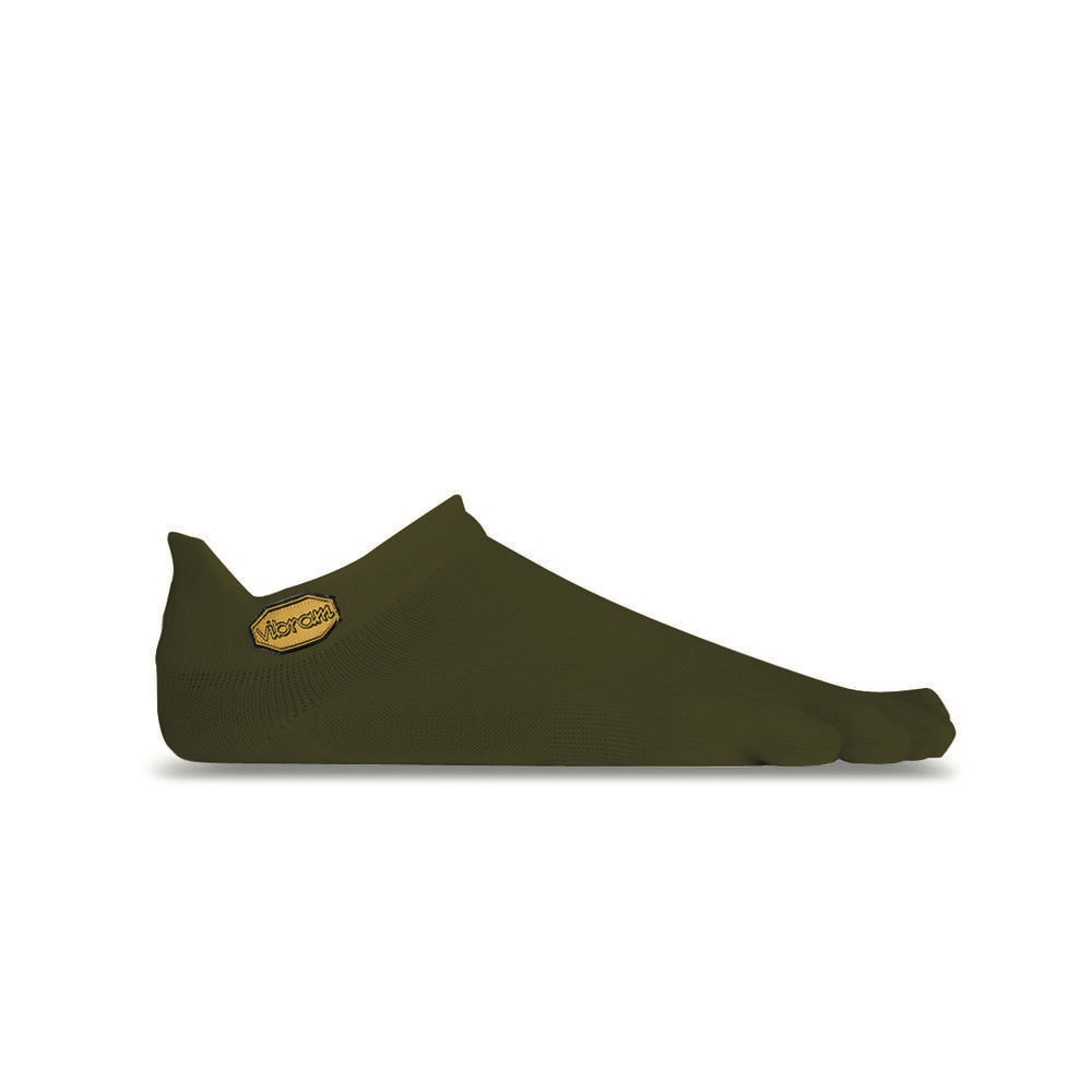 Vibram 5TOE No Show Sock ATHLETIC (Military Green S18N01)