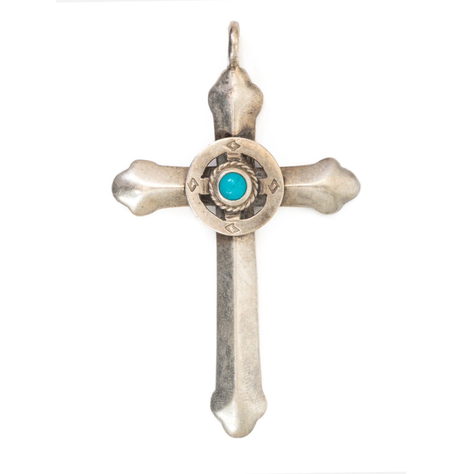 goro's ゴローズ TQ付SVホイールクロスペンダントトップ #JP24084