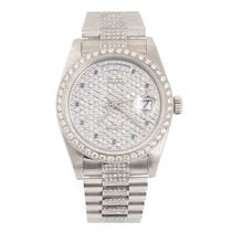 Rolex/å ǥǥ 18039 18Kۥ磻ȥ ե ֥롼եǥå ڥʡۡ#jp28643