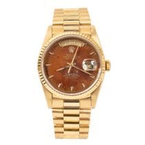 Rolex/����å��� Daydate �ǥ��ǥ���36 Ref.18238 Tiffany.co �ƥ��ե��ˡ� Wood Dial ���åɥ������ L���� K18YG#Jp28810