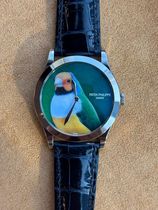Patek Philippe/�ѥƥå��ե���å� Calatrava ����ȥ�� ��GOULDIAN FINCHES BIRD��5089G-045 2016ǯ��ߥƥåɡ����ǥ������ 18KWG#HK11683