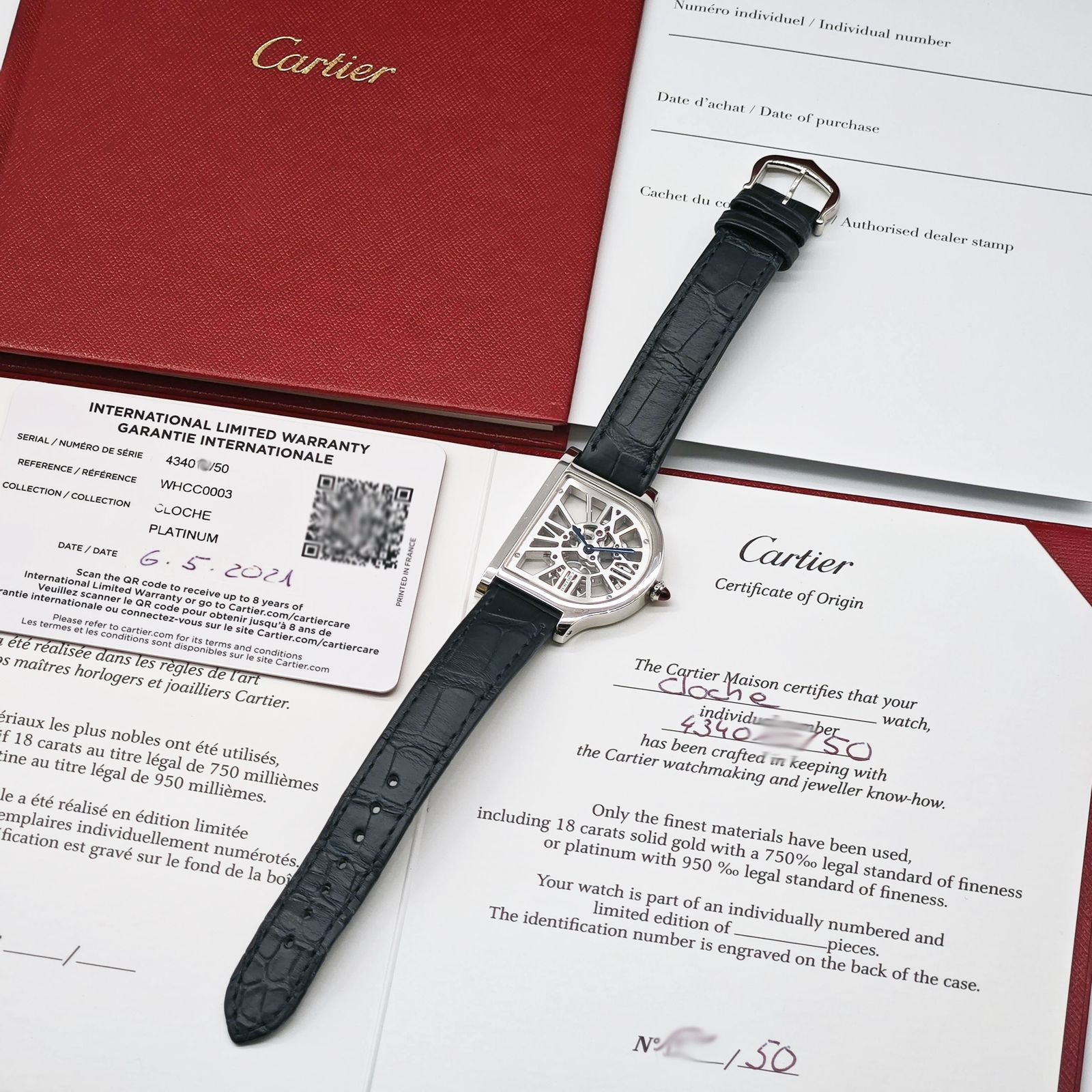 Cartier /����ƥ��� �������� �ɥ� ����ƥ��� ������ȥ� 4340 WHCC0003 ����50�� �ץ������������ȥ��ӻ��� �ڹ����Ź�߸ˡ�#HK11447
