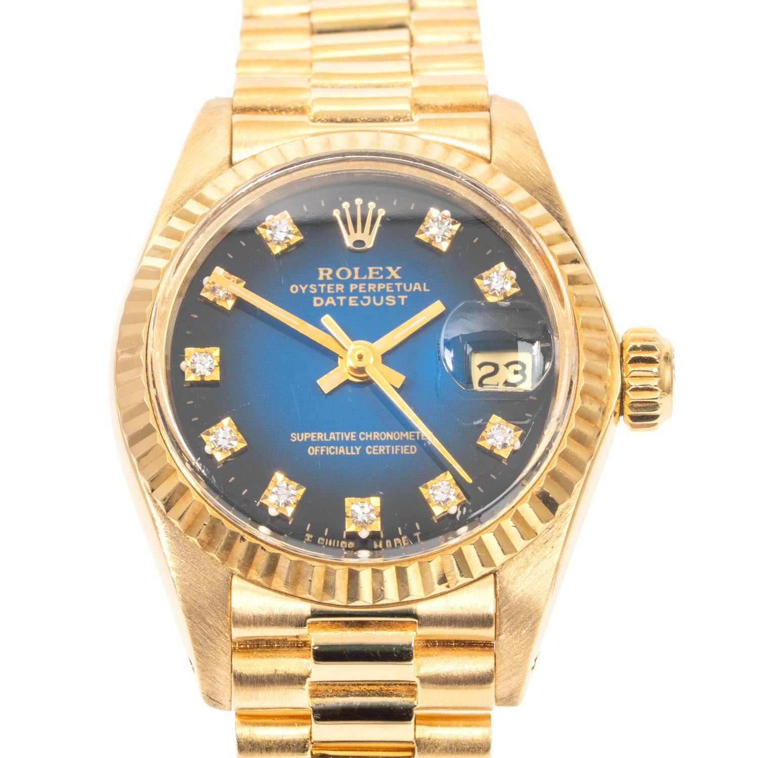 ROLEX/����å��� �ǥ��ȥ��㥹�� Lady-Datejust 6917/8G �֥롼������ǡ������/��������� ��ǥ�����  ���� ����ӻ���  #BW00972