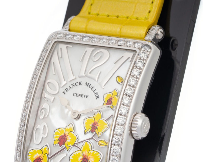 FRANCK MULLER/�ե�󥯥ߥ�顼 952 QZ REL MOP BC JA D 1R  LONG ISLAND Orchid Yellow #JP27753