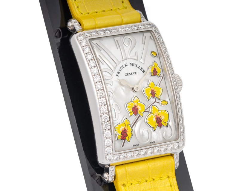 FRANCK MULLER/�ե�󥯥ߥ�顼 952 QZ REL MOP BC JA D 1R  LONG ISLAND Orchid Yellow #JP27753