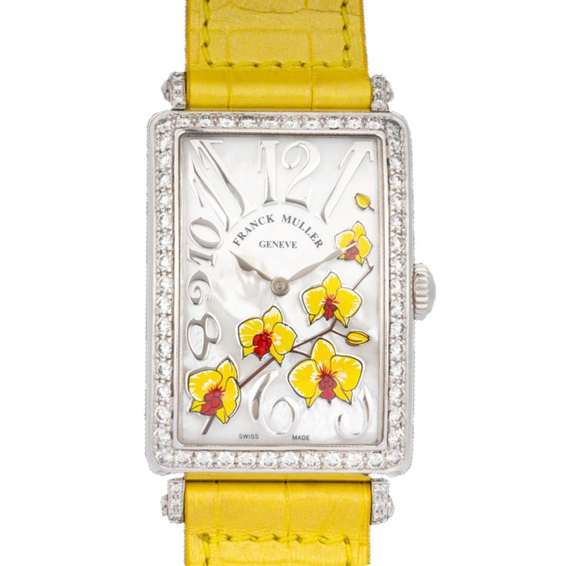 FRANCK MULLER/�ե�󥯥ߥ�顼 952 QZ REL MOP BC JA D 1R  LONG ISLAND Orchid Yellow #JP27753