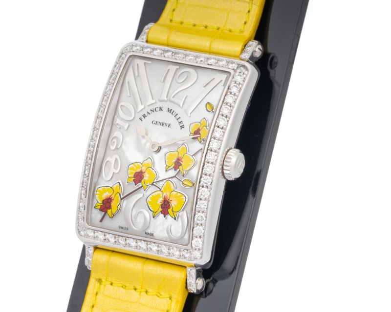 FRANCK MULLER/�ե�󥯥ߥ�顼 952 QZ REL MOP BC JA D 1R  LONG ISLAND Orchid Yellow #JP27753