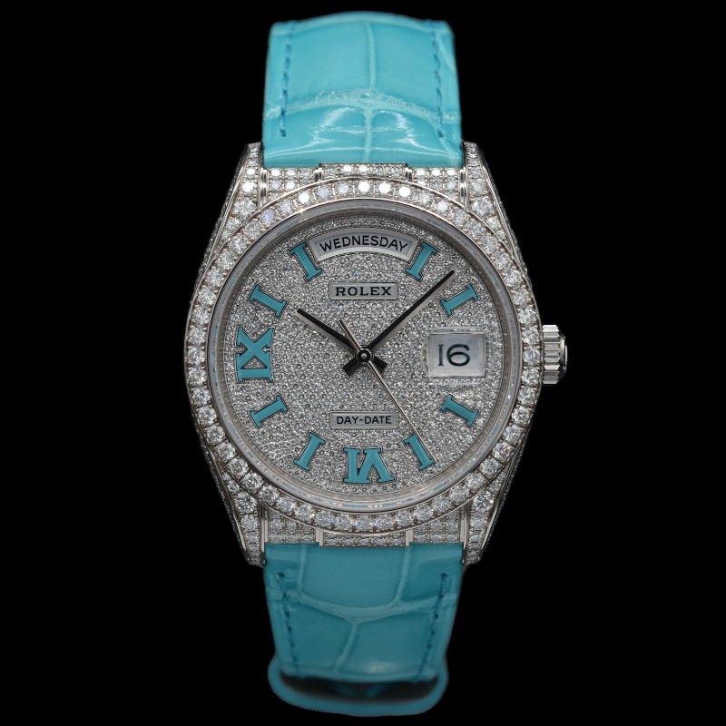 ROLEX/����å��� DAY-DATE 128159RBR Tiffany�ڹ����Ź�߸ˡ�#HK11196