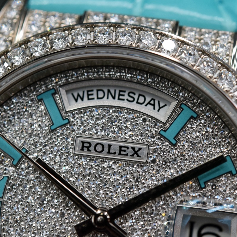 ROLEX/����å��� DAY-DATE 128159RBR Tiffany�ڹ����Ź�߸ˡ�#HK11196