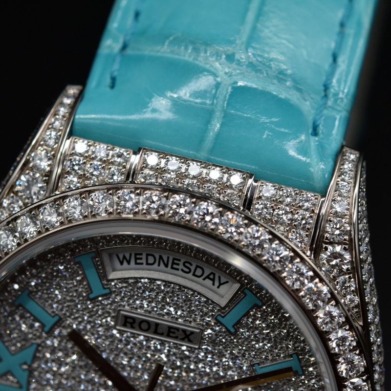 ROLEX/����å��� DAY-DATE 128159RBR Tiffany�ڹ����Ź�߸ˡ�#HK11196