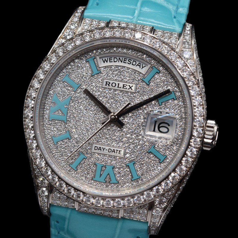 ROLEX/����å��� DAY-DATE 128159RBR Tiffany�ڹ����Ź�߸ˡ�#HK11196