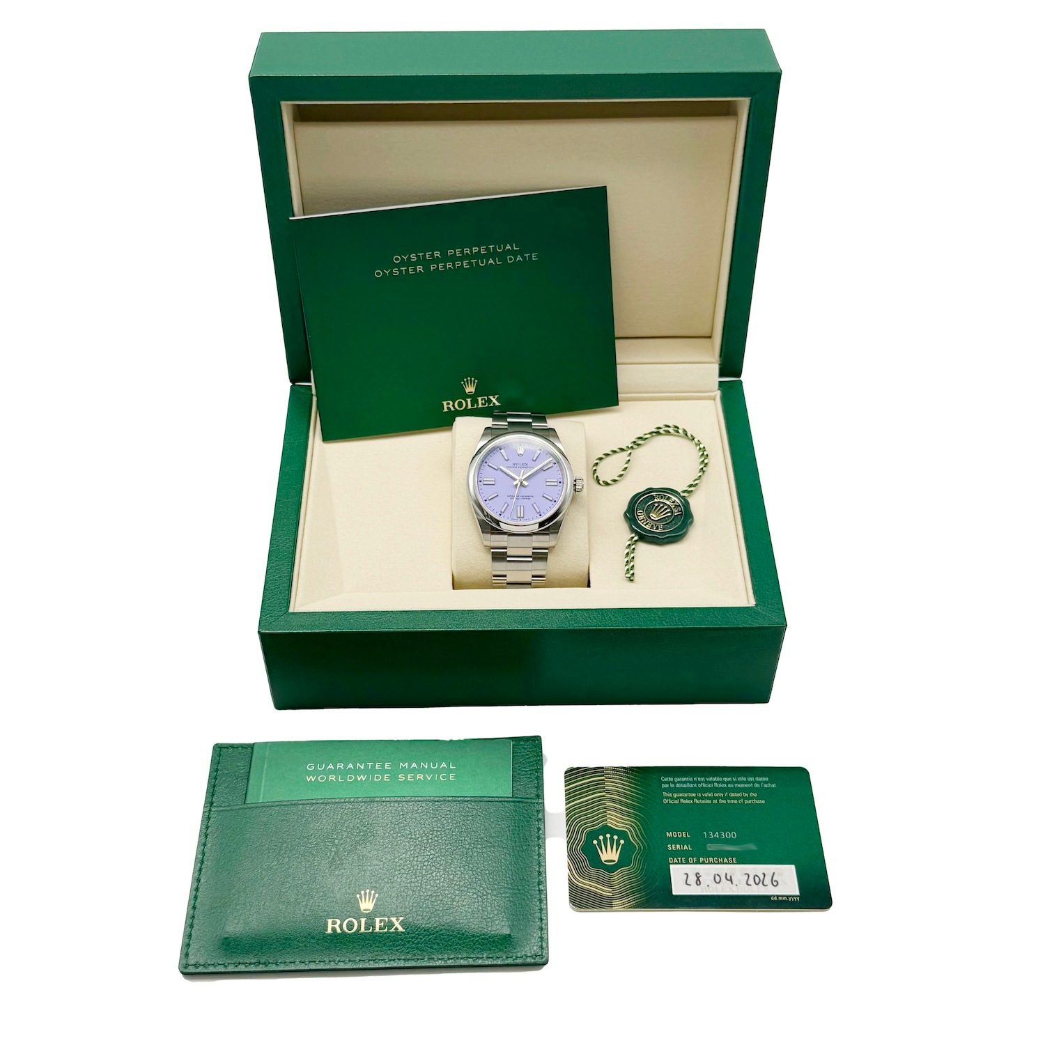 Rolex/����å��� OYSTER PERPETUAL ���������� �ѡ��ڥ��奢�� 134300 ���ƥ�쥹�������� ��ư����#HK11740�ڹ����Ź�߸ˡ�